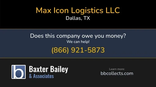 Updated Profile for Max Icon Logistics LLC DOT: 3679490  MC: 1279147.   Located in Dallas, TX 75204 US. 1 (346) 625-3563