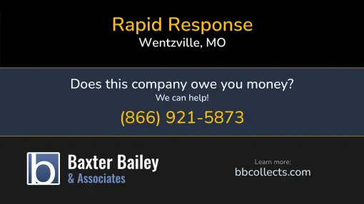 Updated Profile & Contacts for Rapid Response. DOT: 1551707  MC: 576334.  MC: 606829.  Located in Wentzville, MO 63385 US. 
