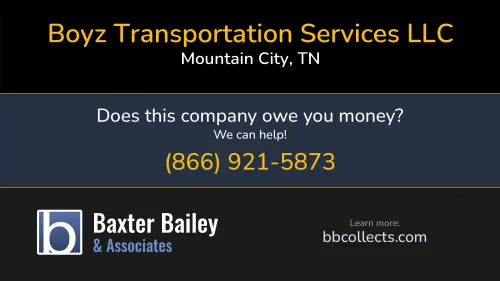 Boyz Transportation Services LLC 979 Berry Branch Rd Mountain City, TN DOT:2234011 MC:519758