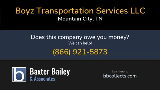 Updated Profile & Contacts for Boyz Transportation Services LLC. DOT: 2234011  MC: 519758.   Located in Mountain City, TN 37683 US. 