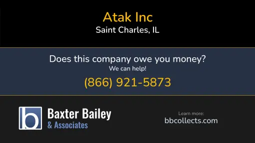Updated Profile & Contacts for ATAK Inc. DOT: 2833820  MC: 947709.   Located in Saint Charles, IL 60174 US. 