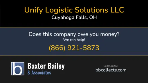 Updated Profile & Contacts for Unify Logistic Solutions LLC. DOT: 3031272  MC: 39529.   Located in Cuyahoga Falls, OH 44223-2886 US. 