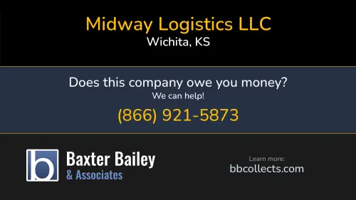 Midway Logistics LLC 555 N Woodlawn St Wichita, KS DOT:3220449 MC:1007751 1 (316) 260-5074 1 (316) 665-6314
