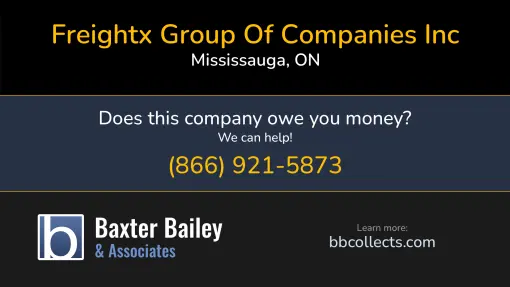 Updated Profile & Contacts for FreightX Group Of Companies Inc. DOT: 3331115  MC: 1061556.   Located in Brampton, ON L6W 3G4 CA. 