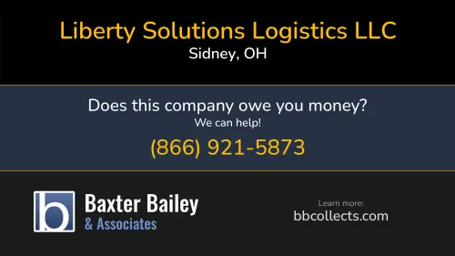 Liberty Solutions Logistics LLC 827 Arrowhead Dr Apt A Sidney, OH DOT:3369622 MC:1080145 1 (513) 714-6732 1 (513) 964-0076