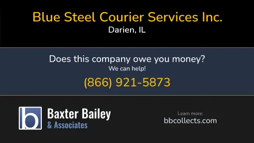 Updated Profile & Contacts for Blue Steel Courier Services Inc.  dba: Blue Steel Transportation . DOT: 3603619  MC: 1224923.   Located in Darien, IL 60561 US. 