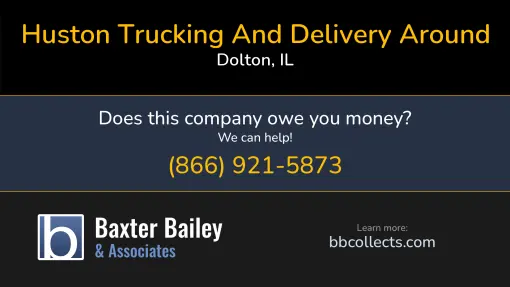 Updated Profile & Contacts for Huston Trucking And Delivery Around. DOT: 4075767  MC: 1549431.   Located in Dolton, IL 60419 US. 